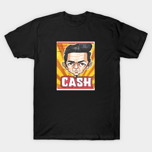 Johnny Cash T-Shirt by Thalohalo